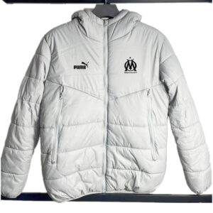 24-25 Marseille White Hooded Cotton Coat #棉衣