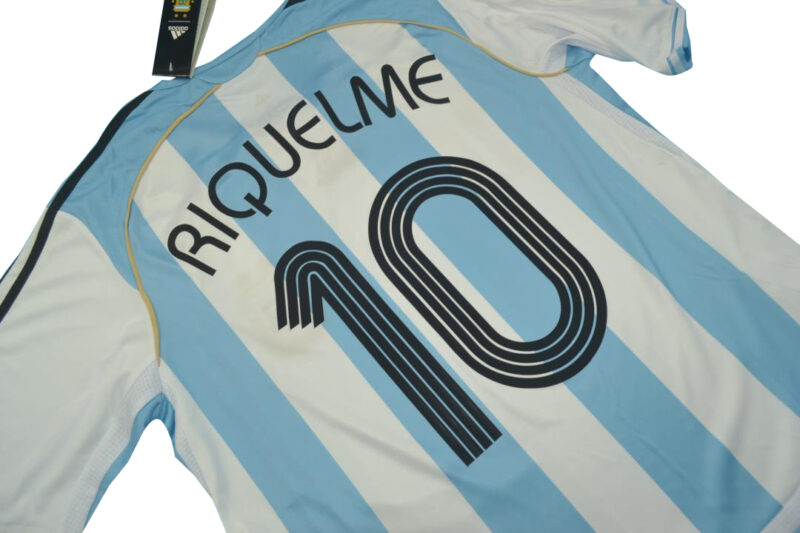 2006 Argentina Home Retro Retro Soccer Jersey - Image 4