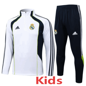 25-26 RMA White Kids Half Pull Tracksuit #E2572(童装)(半拉链)