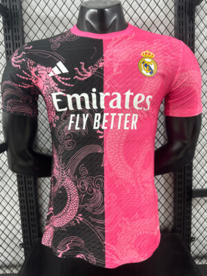 25-26 RMA Pink Black Special Edition Player Version Training Shirts (粉龙纹)