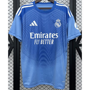 25-26 RMA Blue GoalKeeper Fans Soccer Jersey