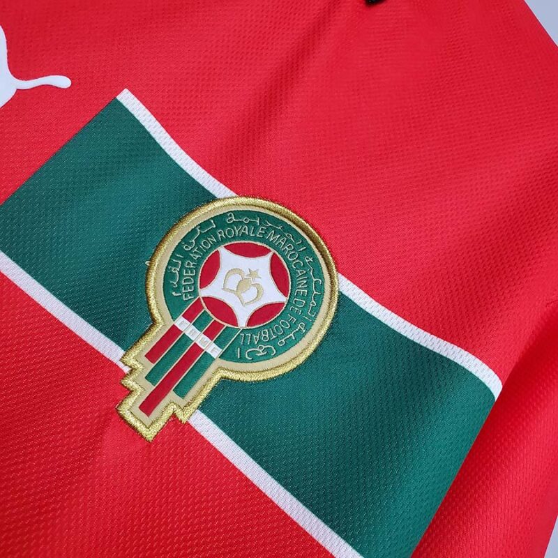 1998 Morocco Away Retro Soccer Jersey - Image 6