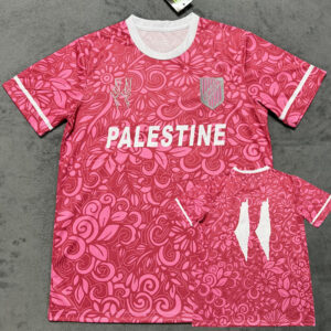 25-26 Palestina FC Pink Training shirts (英文广告)