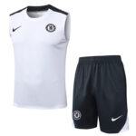 25-26 CHE White Tank top and shorts suit #D2573