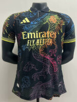 25-26 RMA Black Special Edition Player Version Training Shirts (翻领龙)