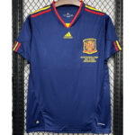 2010 Spain Away Royal Blue Retro Soccer Jersey(带胸前决赛字)