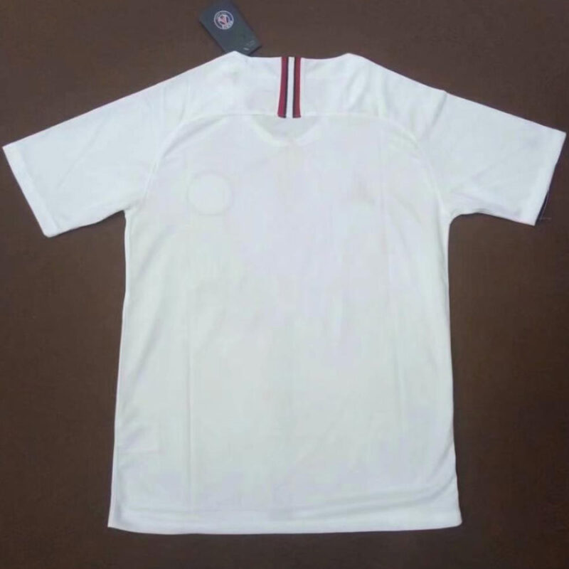 2018-2019 PSG Paris Jordan White Retro Soccer Jersey - Image 3