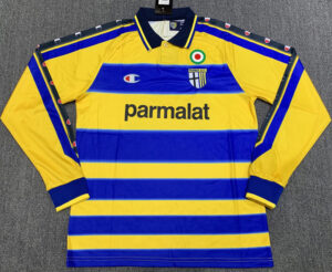 1999-2000 Parma Home Long Sleeve Retro Soccer Jersey (长袖)