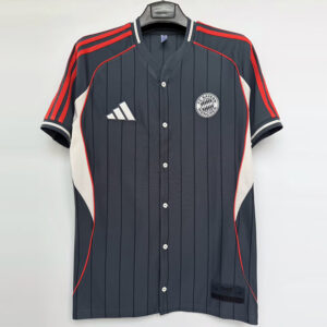 25-26 Bayern Grey Casual Edition Baseball Jersey
