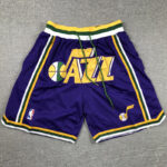 JAZZ Purple City Edition Top Quality NBA Pocket Pants *爵士队