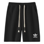 2025 AD Black Pure Cotton Fabric Casual Short Pants *黑
