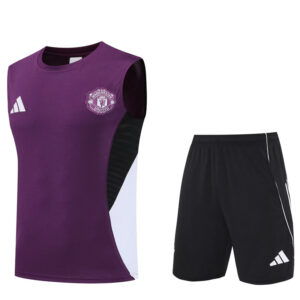 25-26 Man Utd Purple Tank top and shorts suit