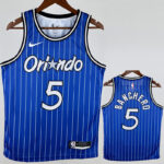 2018-2019 Magic BANCHERO #5 Blue Retro Top Quality Hot Pressing NBA Jersey (条纹)