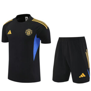 25-26 Man Utd Black Training Short Suit