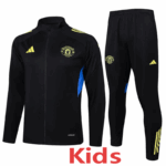 25-26 Man Utd Black Kids Jacket Tracksuit #E2551(童装)(绿标)