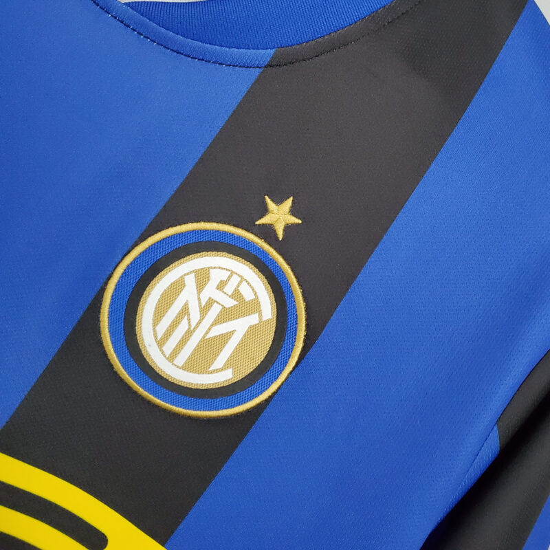2008-2009 INT Home Retro Soccer Jersey - Image 8