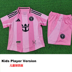 25-26 Inter Miami Home Kids Player Version Soccer Jersey (球员童装)