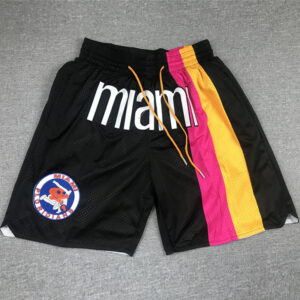Heat Black City Edition Top Quality NBA Pocket Pants (热火彩虹版)