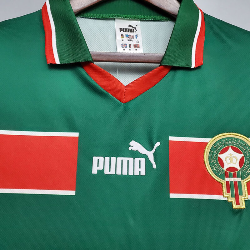 1998 Morocco Home Retro Soccer Jersey - Image 3