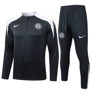 25-26 CHE Dark gray Half Pull Tracksuit #B2577(半拉链)