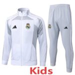 25-26 RMA White grey Kids Jacket Tracksuit #E25100(童装)