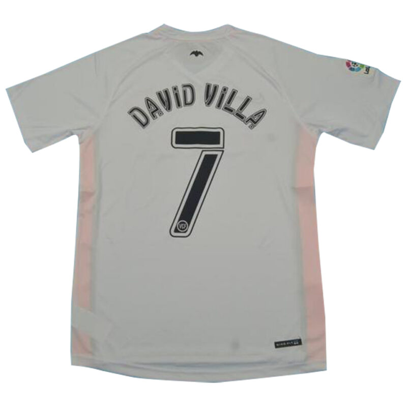 2006 Valencia Home White Retro Soccer Jersey - Image 3