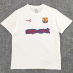 25-26 BAR White High Quality Casual T-Shirt #圆领彩标