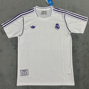 25-26 RMA White Special Edition Fans Training Shirts (紫色标)