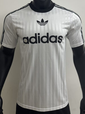 2025 AD Casual White Player Version Training shirts (三叶草)