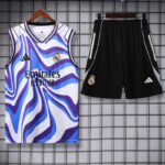 25-26 RMA White blue Tank top and shorts suit