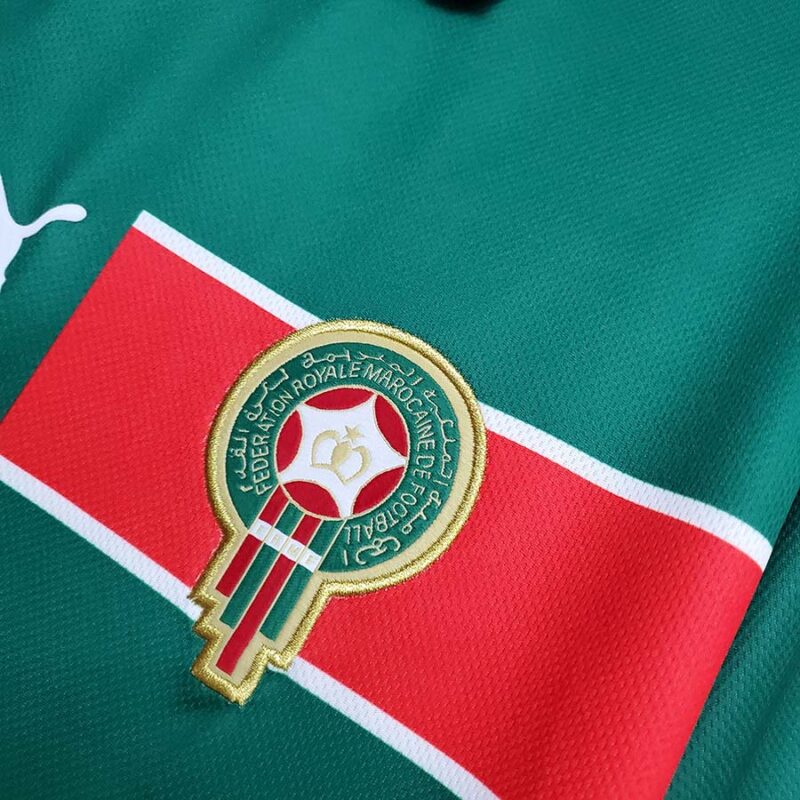 1998 Morocco Home Retro Soccer Jersey - Image 7