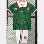 1998 Mexico Home Kids Retro Soccer Jersey