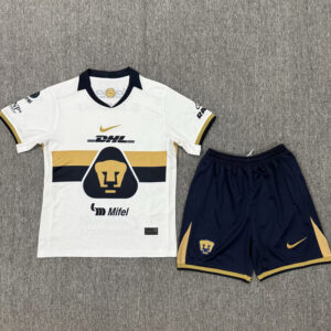 25-26 Pumas UNAM Home Kids Soccer Jersey