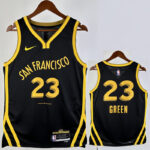 23-24 WARRIORS GREEN #23 Black City Edition Top Quality Hot Pressing NBA Jersey (V领)