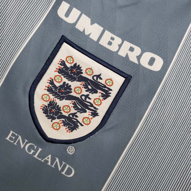 1996 England Away Retro Soccer Jersey - Image 5