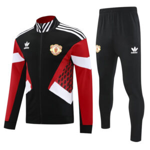 25-26 Man Utd Black Red Jacket Tracksuit #F14
