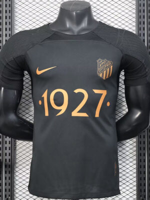 2025 Ittihad Black Special Edition Player Version Training shirts (黄广告)