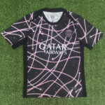 25-26 PSG Pink Black Fans Training shirts