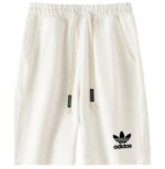 2025 AD White Pure Cotton Fabric Casual Short Pants