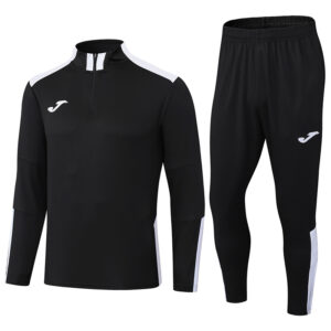 2025 JOM Black Half Pull Tracksuit (半拉链)