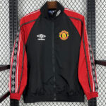 24-25 Man Utd Black Red Windbreaker