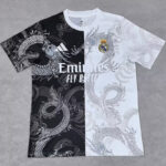 25-26 RMA White Black Special Edition Fans Training Shirts (龙纹)