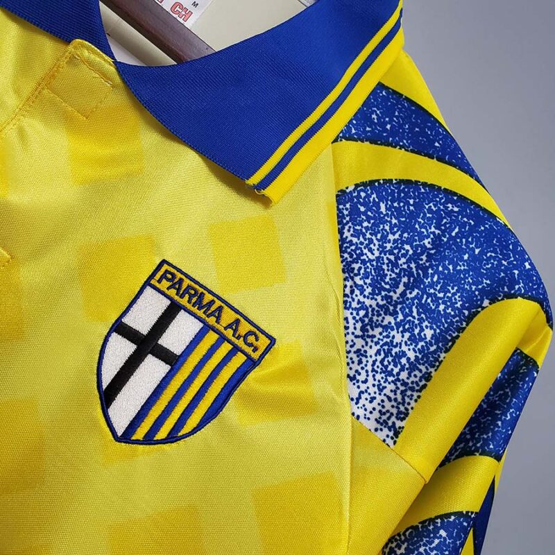 1995-1997 Parma Yellow Retro Soccer Jersey - Image 6
