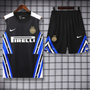 25-26 INT Black Tank top and shorts suit