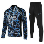 25-26 INT Blue black Half Pull Tracksuit (半拉链)(印花)