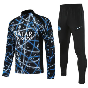 25-26 INT Blue black Half Pull Tracksuit (半拉链)(印花)