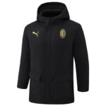 24-25 ACM Black Hooded Windbreaker Fabric Cotton Coat #G253(黄标)