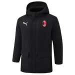 24-25 ACM Black Hooded Windbreaker Fabric Cotton Coat #G254(红标)