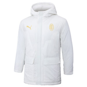 24-25 ACM White Hooded Windbreaker Fabric Cotton Coat #G255(黄标)