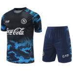 24-25 Napoli Black Blue Training Short Suit